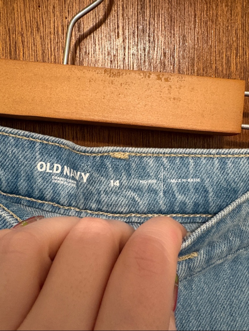 NWT Old Navy Mid-Rise Jean Maxi Skirt - Picture 8 of 11